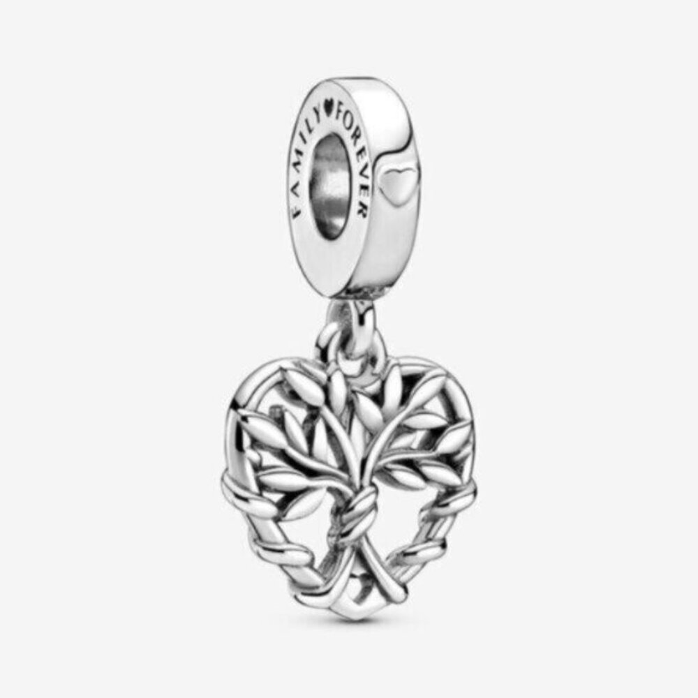 Pandora Silver Heart Charm Bracelet